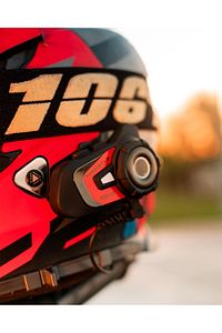Kn6100 Motosiklet Kask Interkom Bluetooth Intercom Kulaklık Seti Karbon Siyah Çanta Hediyeli ürün fotoğrafı