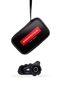 Kn6100 Motosiklet Kask Interkom Bluetooth Intercom Kulaklık Seti Karbon Siyah Çanta Hediyeli ürün fotoğrafı