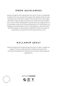 Organik Anti Aging Yaşlanma Karşıtı Göz Çevresi Bakım Kremi 15 ml ürün fotoğrafı