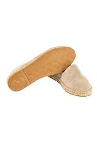Kadın Koyu Kum Beji Hakiki Deri El Yapımı Espadril ürün fotoğrafı