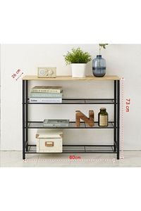 Retohome Ayakkabılık Ve Çok Amaçlı Raf 3 Katlı ürün fotoğrafı