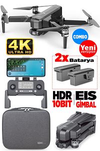 F11 Pro Combo 4k Kameralı Drone Seti - 2 Batarya - 1.5 Km Menzil - 26dakika Uçuş Süresi Çanta Hdr10 ürün fotoğrafı