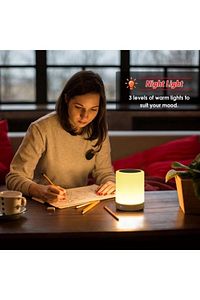 Gece Lambası Dokunmatik Lamba Renkli Led Işık Bluetooth Hoparlör Usb Şarj Kablosuz Speaker ürün fotoğrafı
