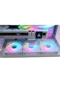 F-7 Beyaz 7 Rgb Fanlı Atx Oyuncu Bilgisayar Kasası ürün fotoğrafı