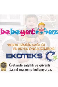 Çıngıraklı Gri Bebe Yatmaz Bebek Oturma Destek Minderi Bebek Koltuğu ürün fotoğrafı