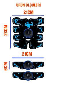 8 PAD USB şarjlı Dijital EMS kas similatörü ürün fotoğrafı
