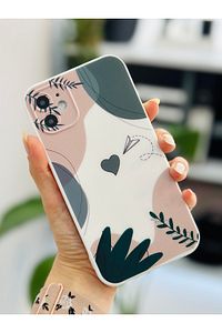 Iphone 11 Uyumlu (12 Görünümlü Köşeli ) Içi Kadife Secret Garden Renkli Kılıf ürün fotoğrafı