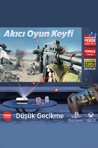 Leisure 410 5g Wifi 1080p Destekli Lcd Led Projeksiyon Cihazı - 240 Inç Yansıtma - Dahili Hoparlör ürün fotoğrafı