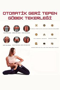 Dijital Ekran Çek-Bırak Spor Aleti Dirsek Destekli Mekik Aleti Karın Egzersiz Aleti Fitness Kardiyo ürün fotoğrafı