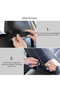 Araba Koltuk Arkası Eşya Düzenleyici Organizer Koltuk Arkası Koruyucu Tablet Cepli ürün fotoğrafı