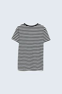 Çizgili Kısa Kollu T-shirt ürün fotoğrafı