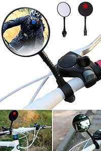 Bisiklet Ve Scooterlar Için Ayarlanabilir 360 Derece Dönüş Gidon Dikiz Aynası Gidon Aynaları Ayarlı ürün fotoğrafı