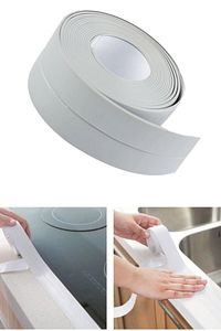 Profesyonel Su Sızdırmaz Akıllı Küvet Lavabo Klozet Banyo Mutfak Kenar Bandı Yapışkanlı Şerit Bant ürün fotoğrafı