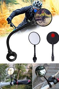 Bisiklet Ve Scooterlar Için Ayarlanabilir 360 Derece Dönüş Gidon Dikiz Aynası Gidon Aynaları Ayarlı ürün fotoğrafı