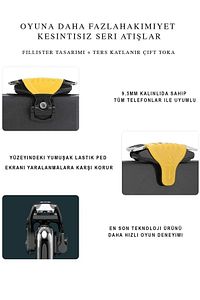 Pubg Tetik Aparatı Pubg Oyun Konsolu Ve Oyuncu Eldiveni Parmak Eldiven Siyah ürün fotoğrafı