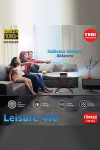 Leisure 410 5g Wifi 1080p Destekli Lcd Led Projeksiyon Cihazı - 240 Inç Yansıtma - Dahili Hoparlör ürün fotoğrafı