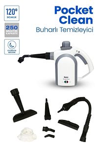 Pocket Clean Çok Fonksiyonlu Buharlı Temizlik Makinası - Buharlı Temizleyici ürün fotoğrafı