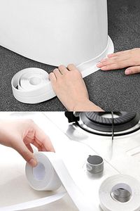 Profesyonel Su Sızdırmaz Akıllı Küvet Lavabo Klozet Banyo Mutfak Kenar Bandı Yapışkanlı Şerit Bant ürün fotoğrafı
