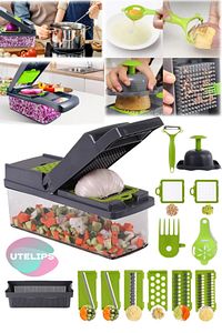 Sebze Doğrayıcı Pratik Dilimleyici Kesici Salata için Çok Fonksiyonlu Dicer Patates Havuç Sarımsak ürün fotoğrafı