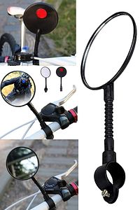 Bisiklet Ve Scooterlar Için Ayarlanabilir 360 Derece Dönüş Gidon Dikiz Aynası Gidon Aynaları Ayarlı ürün fotoğrafı