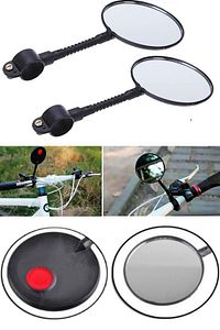 Bisiklet Ve Scooterlar Için Ayarlanabilir 360 Derece Dönüş Gidon Dikiz Aynası Gidon Aynaları Ayarlı ürün fotoğrafı
