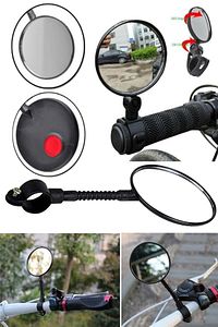 Bisiklet Ve Scooterlar Için Ayarlanabilir 360 Derece Dönüş Gidon Dikiz Aynası Gidon Aynaları Ayarlı ürün fotoğrafı