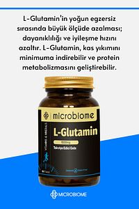 L-glutamin 1000 Mg 60 Tablet Aminoasit Amino Asit (L-GLUTAMİNE) ürün fotoğrafı