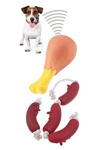 Köpekler İçin Oyuncak Sosis ve Tavuk Budu ürün fotoğrafı