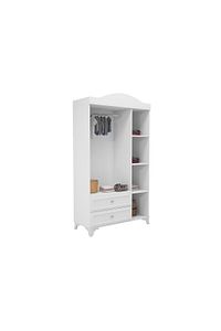 %100 Mdf Lisa 135cm 3 Kapaklı Dolap Beyaz ürün fotoğrafı