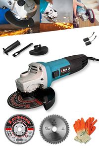 Ws 1000 W 115 Mm Spiral Avuç Kesme Ve Taşlama Makinesi Inox Ve Sunta Kesme Setli ürün fotoğrafı