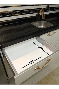 55x49 Cm Çekmece Içi Kaşıklık 55 Cm Kaşıklık Gri Mutfak Organizer Düzenleyici (48*40 A KESİLEBİLİR) ürün fotoğrafı