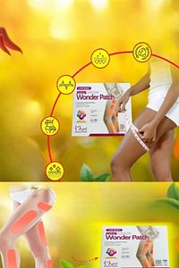 Bacak İnceltme Bantları 1 Set 6 Adet Bacak Zayıflama Selü Önleyici Wonder Patch Set ürün fotoğrafı
