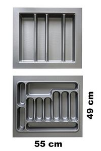 2li Set 55x49 Cm Düzenleyici 55 Cm Kepçelik & 55 Cm Kaşıklık (48X40 CM E KESİLEBİLİR) Organizer ürün fotoğrafı