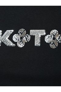 Kadın Siyah T-Shirt 9YAP13395EK ürün fotoğrafı