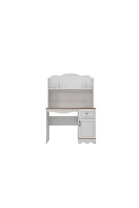 %100 Mdf Lisa Çalışma Masası Meşe-beyaz (ÜST ÜNİTE DAHİL) ürün fotoğrafı