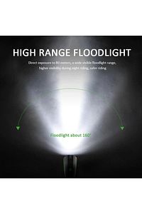Xml-t6 Led 1200 Mah Su Geçirmez Far Kornalı Bisiklet Feneri ürün fotoğrafı