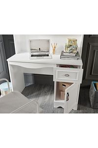 %100 Mdf Lisa Çalışma Masası Beyaz (ÜST ÜNİTE DAHİL) ürün fotoğrafı
