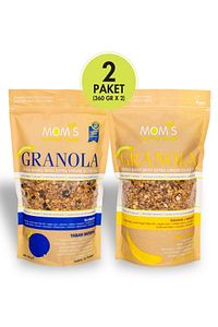 2'Lİ GRANOLA - YABANMERSİNİ 360 G - MUZ CEVİZ 360 G ürün fotoğrafı