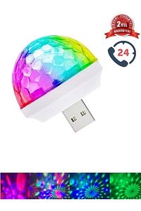 Araç Içi Sese Duyarlı Mini Disko Topu Led Usb'li ürün fotoğrafı
