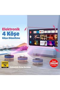 Leisure 495w Android Tv 4k Destekli Projeksiyon Cihazı 5gwi-fi 5.1bluetooth 220 Inç Ekran Dolby Ses ürün fotoğrafı