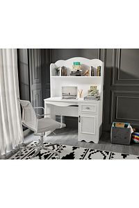 %100 Mdf Lisa Çalışma Masası Beyaz (ÜST ÜNİTE DAHİL) ürün fotoğrafı