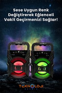 Bluetooth Hoparlör Taşınabilir Ses Bombası Led Işıklı Extra Bass Ses Radyolu Speaker Sd Kart-usb ürün fotoğrafı