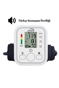 AC-463K Türkçe Konuşan Çift Kullanıcı Özellikli Koldan Tansiyon Aleti Pil Hediyeli ürün fotoğrafı