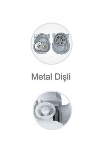 Premium 2800w Et Kıyma Makinesi Beyaz Metal Dişli ürün fotoğrafı