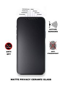 Iphone 11 Mat Hayalet Ekran Gizli Tam Kaplayan Kırılmaz Cam Seramik Ekran Koruyucu Film (kameraaçık) ürün fotoğrafı