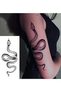 Yılan Şekilli Kol Bacak Geçici Dövme ürün fotoğrafı