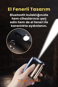 M19 Kablosuz Kulaklık Gaming Powerbankli El Fenerli Göstergeli 5.1 Stereo Bluetooth Kulaklık ürün fotoğrafı