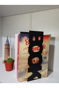 Dekoratif Siyah Metal Dikey Book Yazı Tasarımlı Kitap Tutucu Ve Metal Kitap Desteği 2li Set Mk11s ürün fotoğrafı