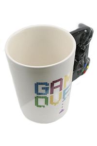 Game Over Joystick Kulplu Seramik Hediyelik Kupa Bardak Gamer Mug ürün fotoğrafı