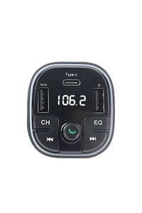 Bluetooth Araç Kiti Araç Fm Transmitter USB Type-C SD Kart MP3 Flash Için Uygun PD Çakmaklık Girişli ürün fotoğrafı